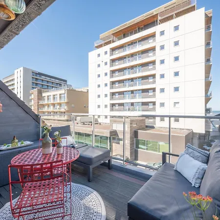 Bright Seaview With Terrace In Διαμέρισμα Οστένδη